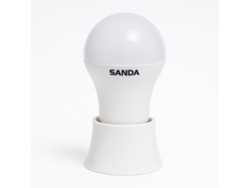 Luz LED blanca Sanda SD 5727 con batería recargable y soporte