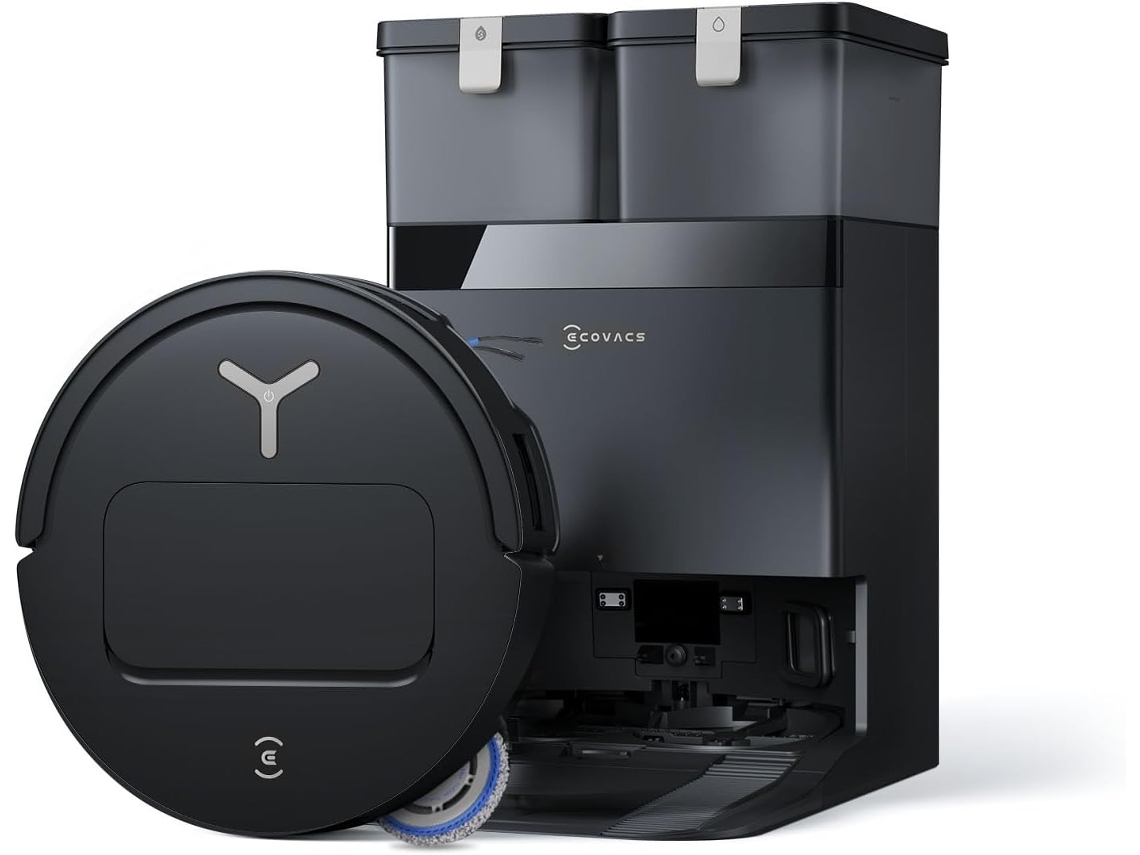Aspirador Robot Ecovacs T50 Omni Gen3, Con Función Limpieza Húmeda, 25000pa, Zerotangle3.0, Aivi 3d2.0, Limpieza Húmeda A 75°c, Ultrafino 81mm, Negro
