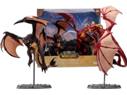 Set Figuras Dragones Multipack Red Highland Drake & Black Proto Drake World Of Warcraft 24 Cm MCFARLANE