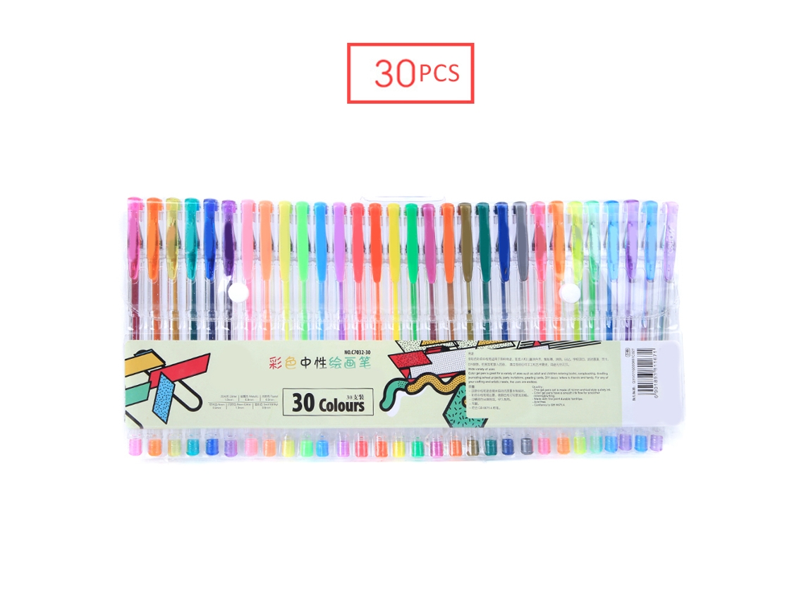 30 Bolígrafos De Gel Neutros Para Graffiti, Pintura, Firmas, Estudiantes Y Escuela.