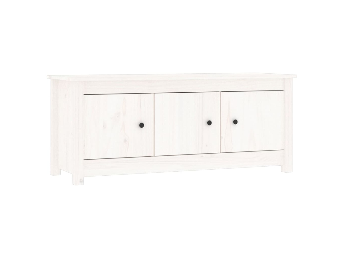 Zapatero 110x38x45,5 cm Pino Macizo Blanco MAISON EXCLUSIVE