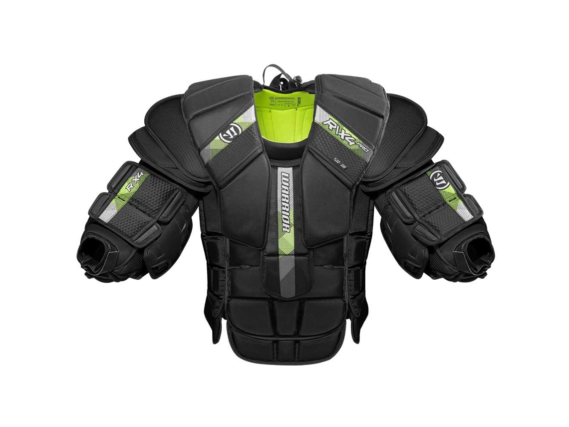 Protetor de Goleiro de Peito e Braço de Hóquei no Gelo X4 Pro Preto Lwarrior