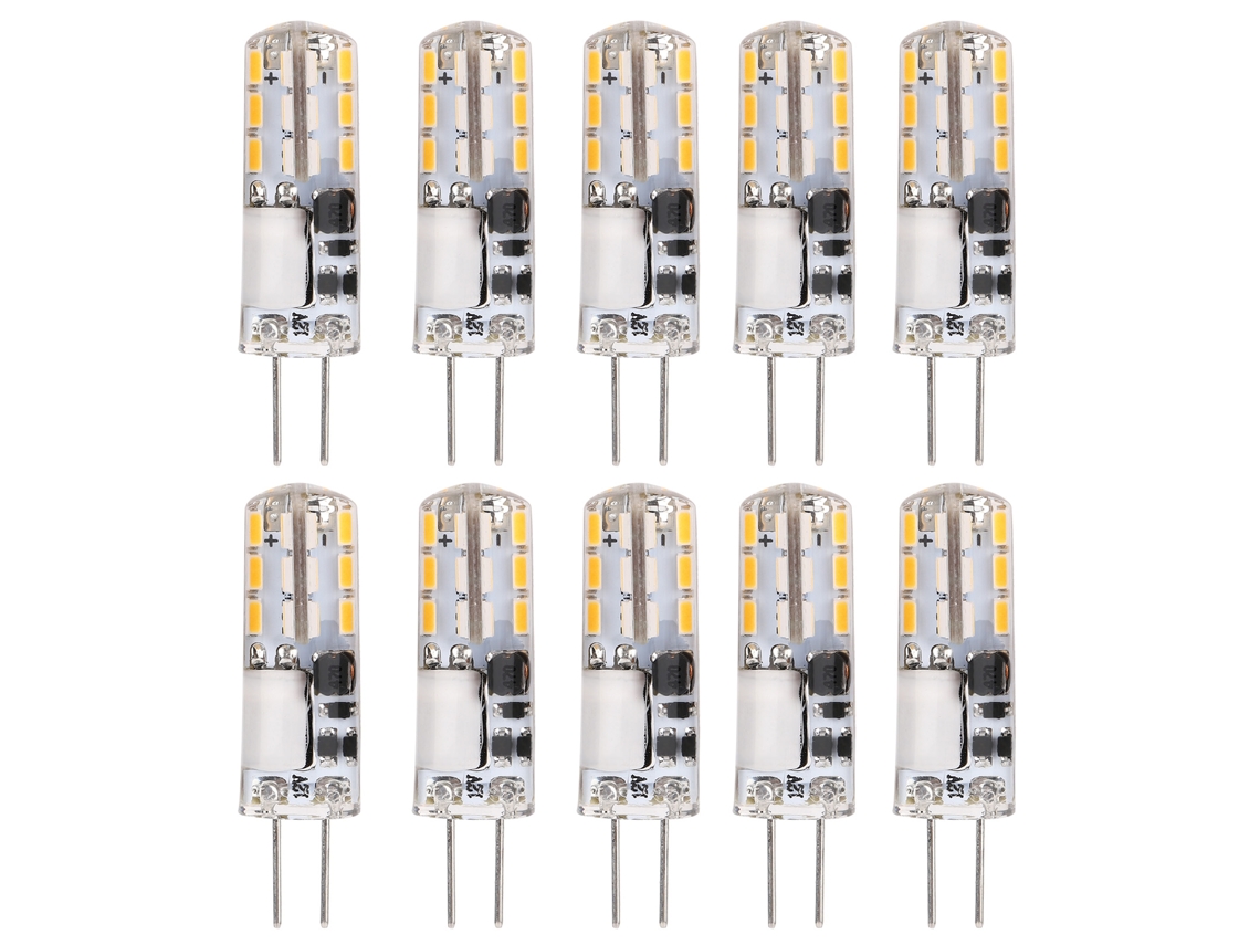 2026-10 Piezas Bombillas Led G4 24led 1.2w Pin Bi Fuente De Luz Para Techo Pared 12v Hogar