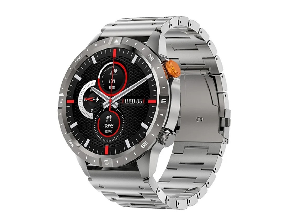 Reloj inteligente Bestvite con llamadas Bluetooth, múltiples modos deportivos y diseño resistente, plateado