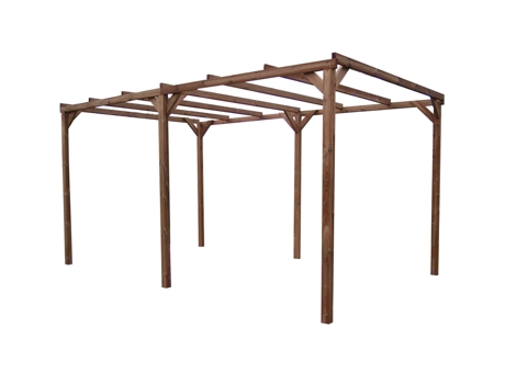 Pérgola sin suelo 14,80 m² madera tratada th 3050 HABRITA
