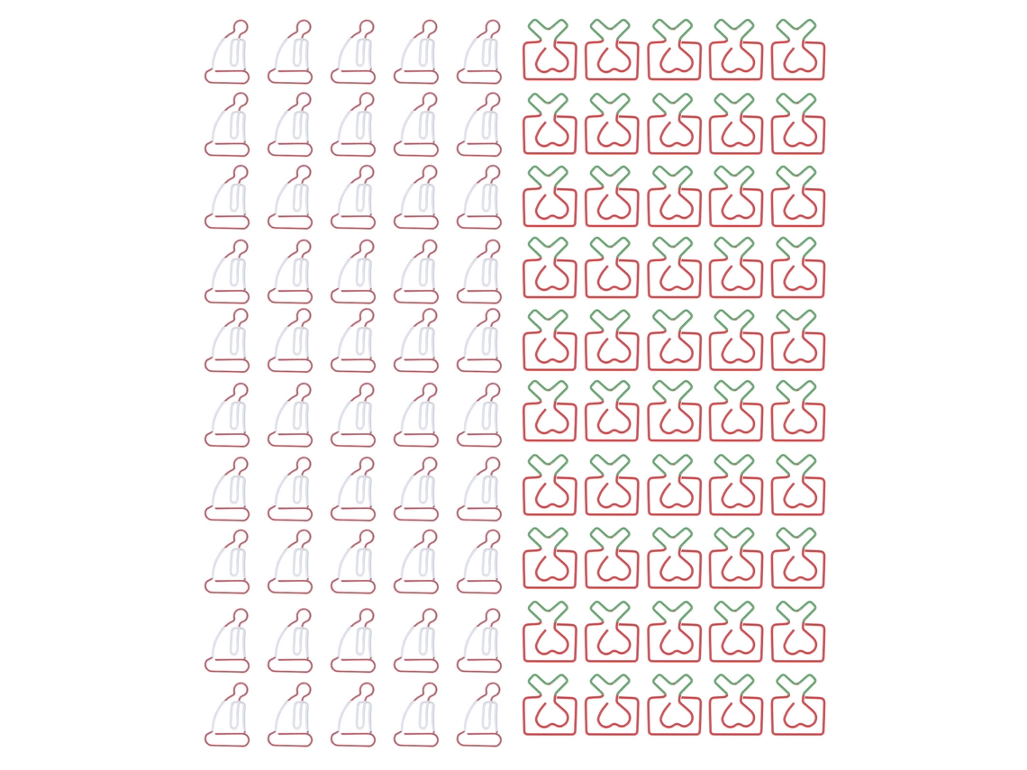 100 Clips De Papel Metálicos Antirrobo De Estilo Único Y Duraderos Para La Clasificación De Archivos De Oficina.