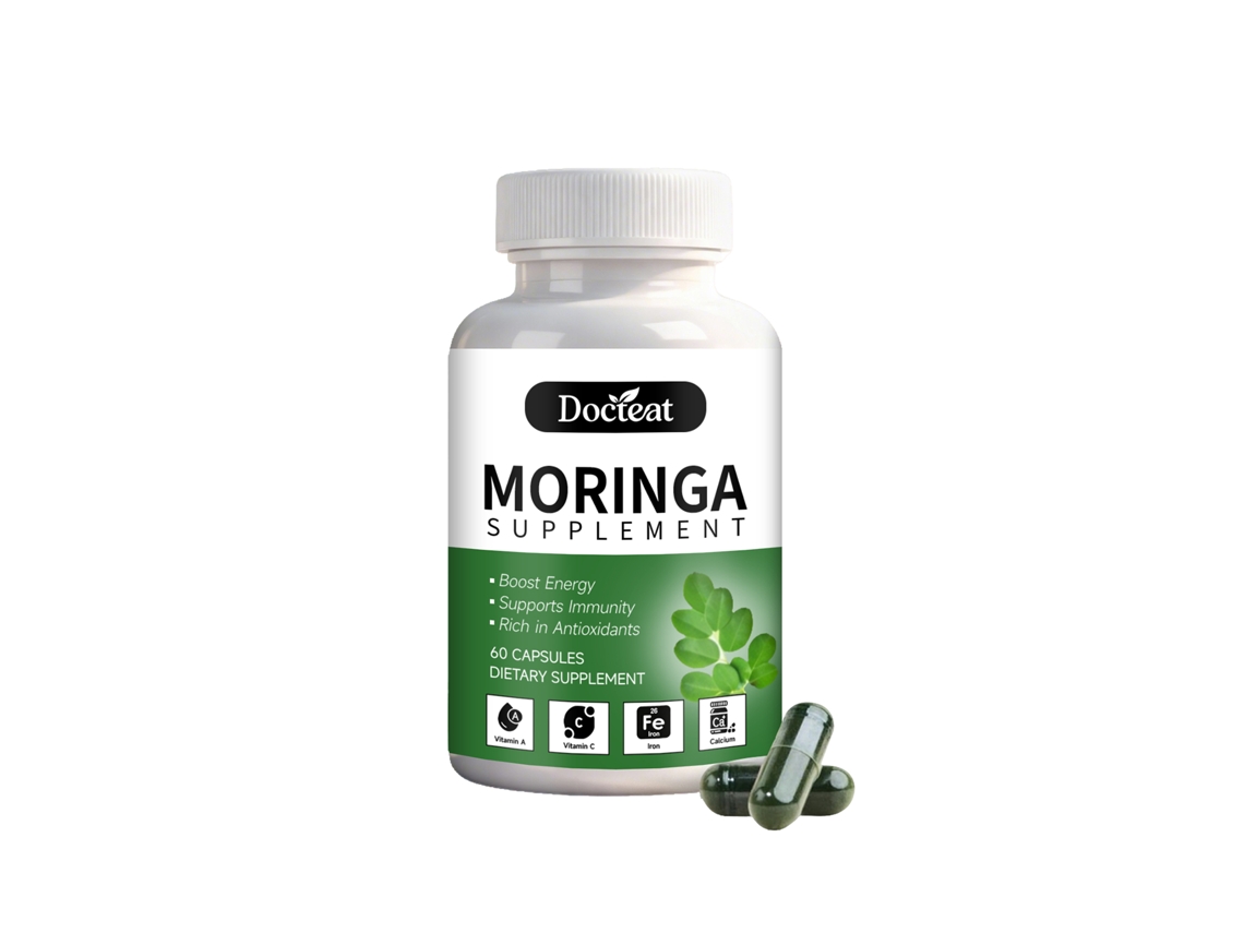 Cápsulas Docteat Moringa para el cuidado corporal - Fórmula suave de uso diario