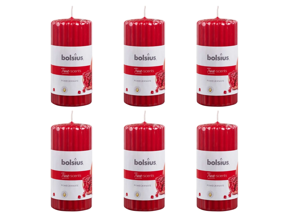 Vela BOLSIUS Rojo Parafina (12 x 5.8)