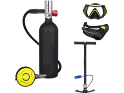 Mini Cilindro De Oxígeno Para Buceo Con Respirador Portátil De 1 Litro De Capacidad (color: