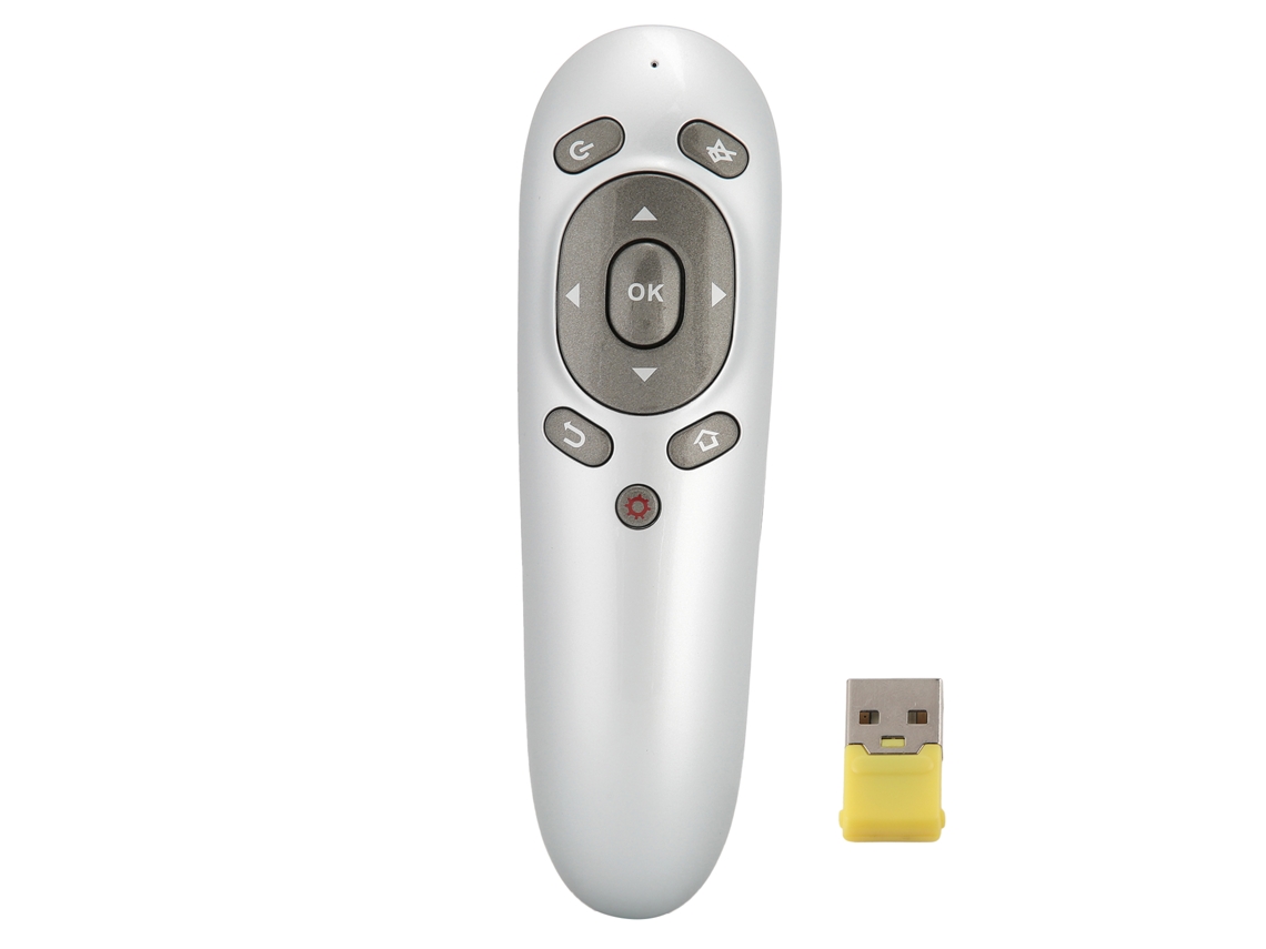 Rato Multifuncional 6d Sem Fio Controle Remoto Apresentador Interface Usb 2.4ghz 15m Windows Android Os X
