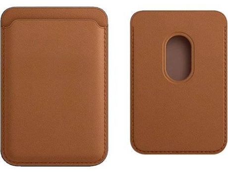 Funda iPhone 12 Mini Magnetic Wallet Castaño