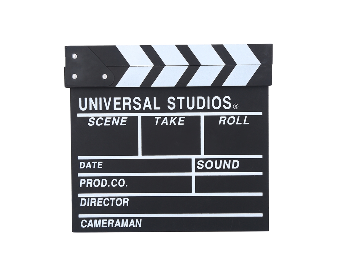 NEVEANCE Pizarra de Director de Madera, Placa de Escena para Cine y TV, Accesorio de Corte