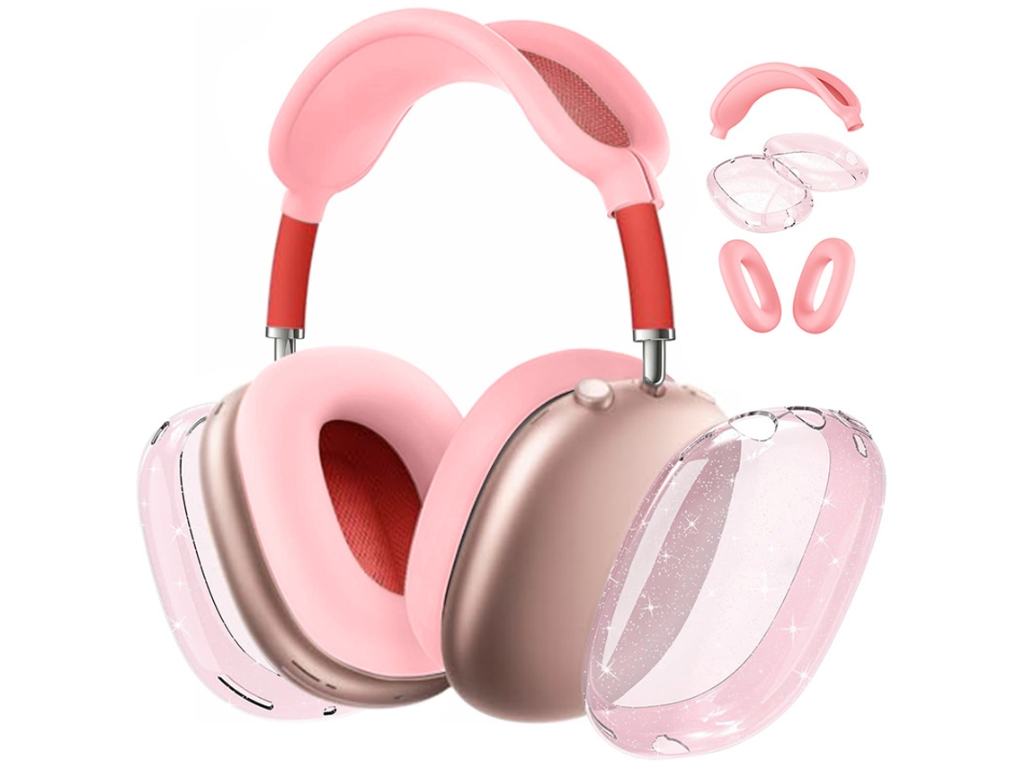 Funda Protectora Para Airpods Max, Tpu Y Silicona Transparente Y Suave, Resistente A Los Arañazos (rosa) Czhhmart