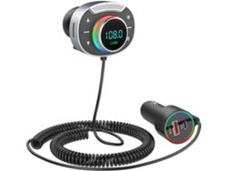 Transmisor Fm Bluetooth 5.0 Para Coche, Cargador Pd De 30 W Qc3.0