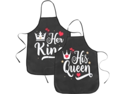 Conjunto De Delantales De Cocina De 2 Piezas Para Mujeres Y Hombres, Para Cocinar, Restaurantes