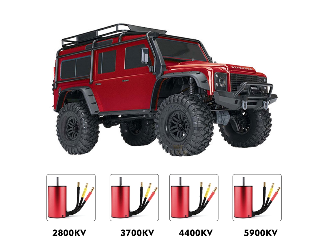 Motor Sin Escobillas De 5900 Kv Con Esc De 35 A Y Tarjeta De Programación Para Coche Teledirigido Trx4 Hsp A Escala 1/12