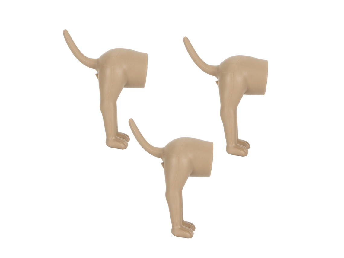 3pcs Tampa de Pasta de Dentes Rabo de Cachorro Defecando Silicone Engraçado Dispenser Caps
