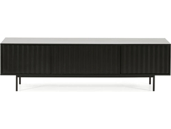 Mueble TV BAZAR MONDIALE Sierra (Negro - MDF - 180x40x52 cm)