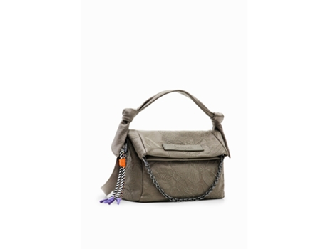 Bolso mediano de mujer con bordado de flores DESIGUAL