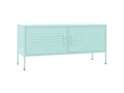 Estantería/Mueble de TV Acero 105X35X50 Cm Verde-Menta