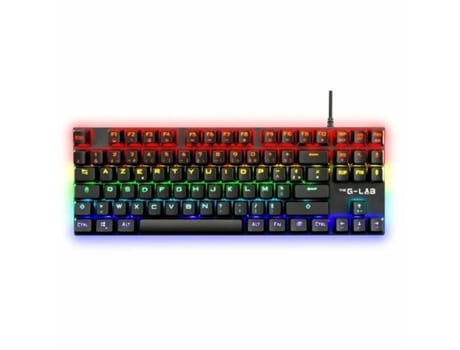 Teclado Gaming THE G-LAB Mercury (Membrana - Francés - Negro)