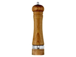 Juegos de molinillos de sal y pimienta de madera, molinillo de sal manual clásico, juegos de molinillos de pimienta recargables (8 pulgadas) estilo 7