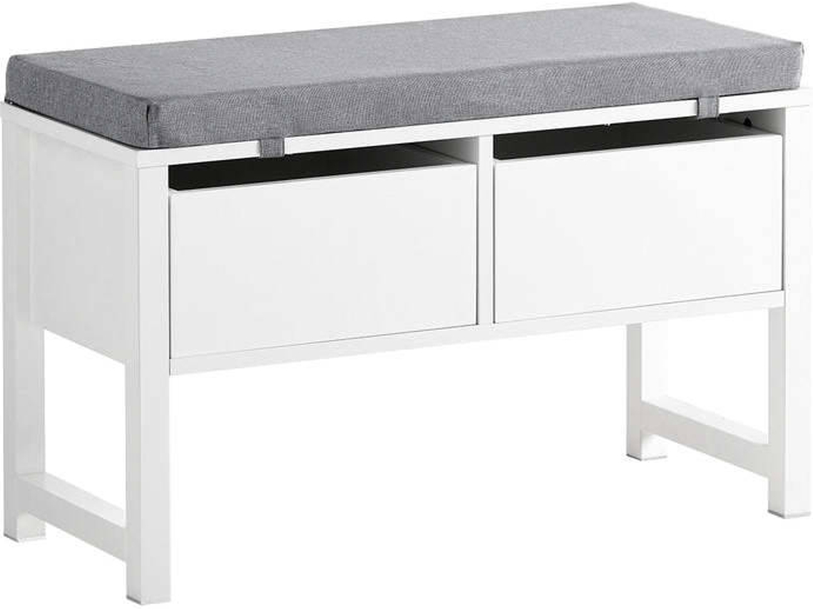 Zapatero SOBUY (Blanco, Gris - 72x30x46 cm)