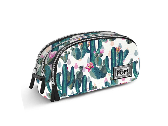 Estuche Triple KARACTERMANIA Cactus Oh My Pop (10x22x7cm)