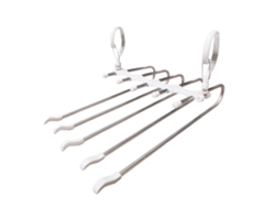 VVJIJILLY Cabide Para Calças Economizador De Espaço, Organizador De Roupas Antiderrapante, 5 Camadas.
