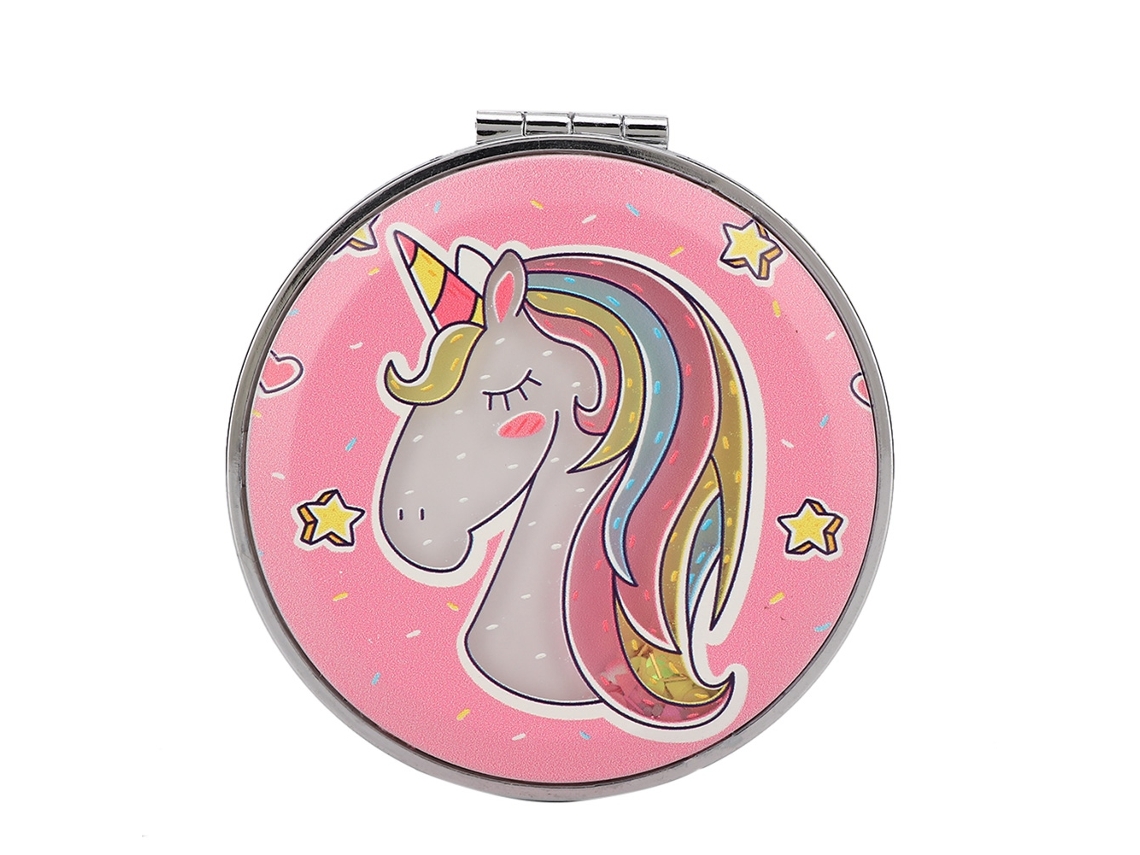 Vlrla-portátil Mini Double-sided Makeup Pocket Mirror