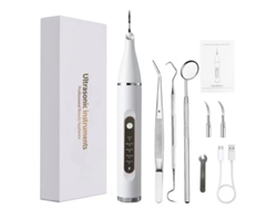 Irrigador bucal ultrasónico visual eléctrico portátil combinado blanco Yizhood