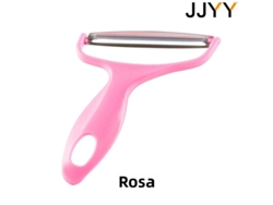 (rosa) Pelador De Frutas Y Verduras, Cuchillo Para Ensalada, Acero Inoxidable Multifuncional
