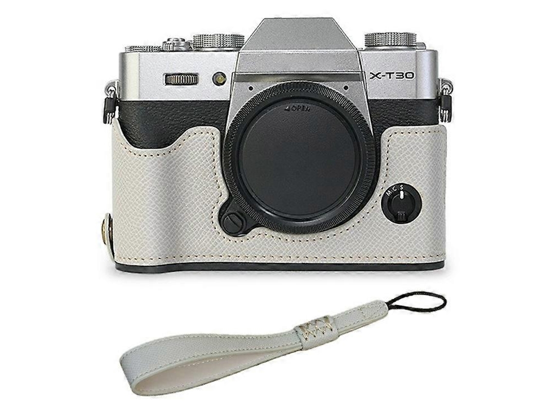 Funda protectora de piel sintética con correa para cámara Fujifilm Xt10/Xt20/Xt30/Xt30 II Facpoet