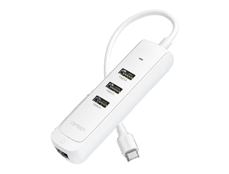 Adaptador UGREEN 50625 Cm530 4In1 Tipo-C @ 3Usb3.0 1000Mbps para Huawei Mate40/P50 S20