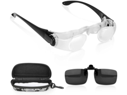Gafas Binoculares Profesionales Manos Libres 4x Para Pesca Deporte Conciertos Y Tv (negro)