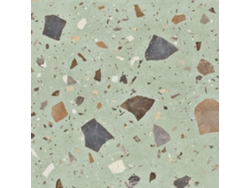 Baldosa Porcelánica Terrazo 100x50x2 Cm / Verde Natural / Caja 1 Un