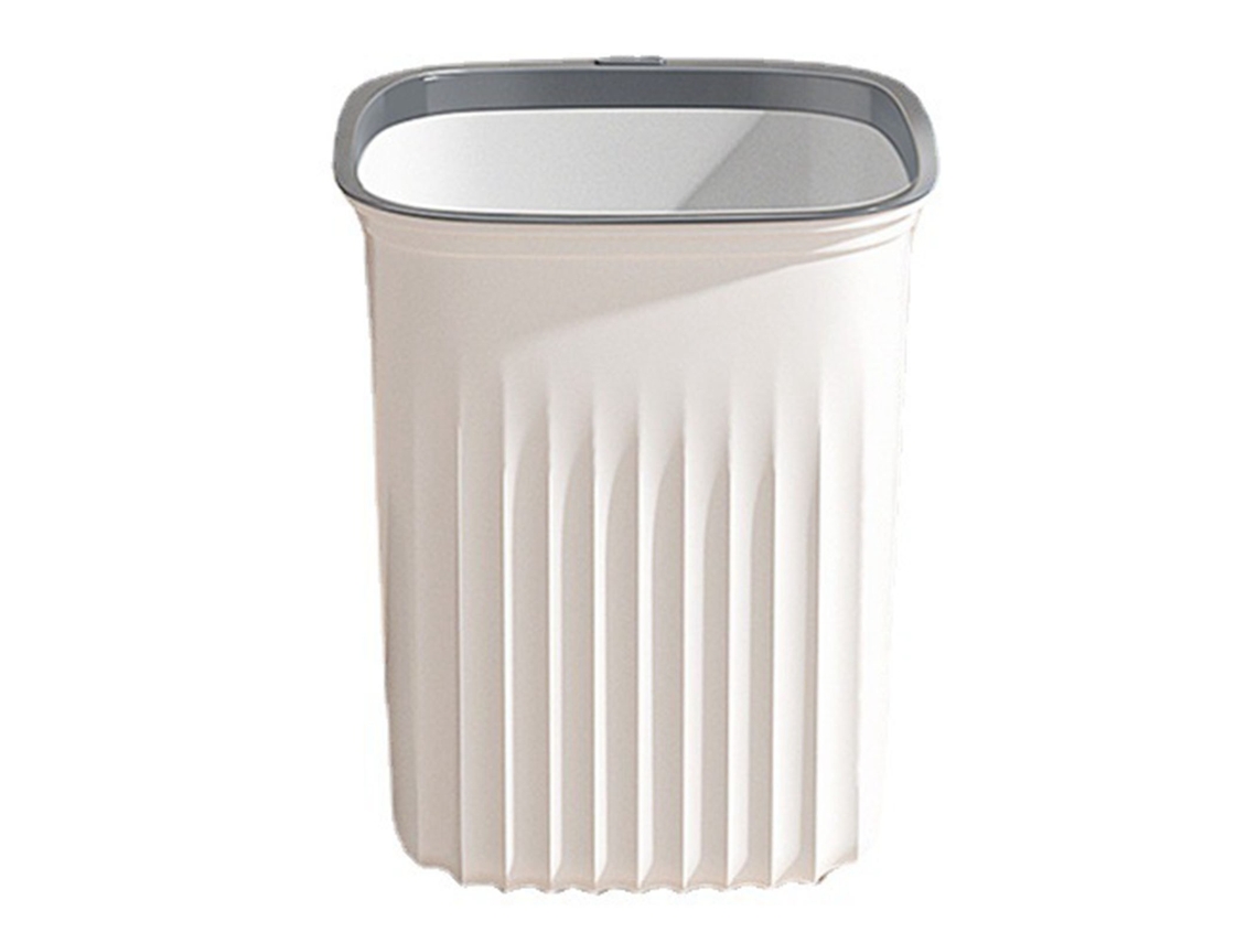 Jinwei-lixeira De Plástico Multifuncional Em Formato Quadrado Para Cozinha E Banheiro Tamanho Pequeno Branco