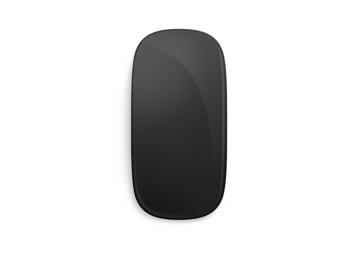 Ratón YIZHOOD inalámbrico Bluetooth Magic Silent Recargable Computadora Slim PC para Apple Negro