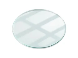 Tablero de mesa redonda de vidrio Espelharte (50 cm - transparente)