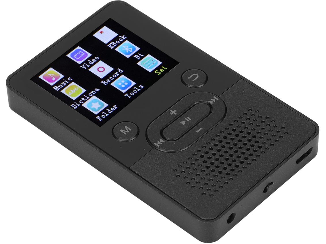 Reproductor MP3/MP4 Bluetooth YIZHOOD T9 1.8Inch HD calidad de sonido 8GB (Negro