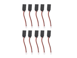 10 Cables De Extensión Para Servos, Conector Macho A Hembra De 3 Pines Para Coches Rc.