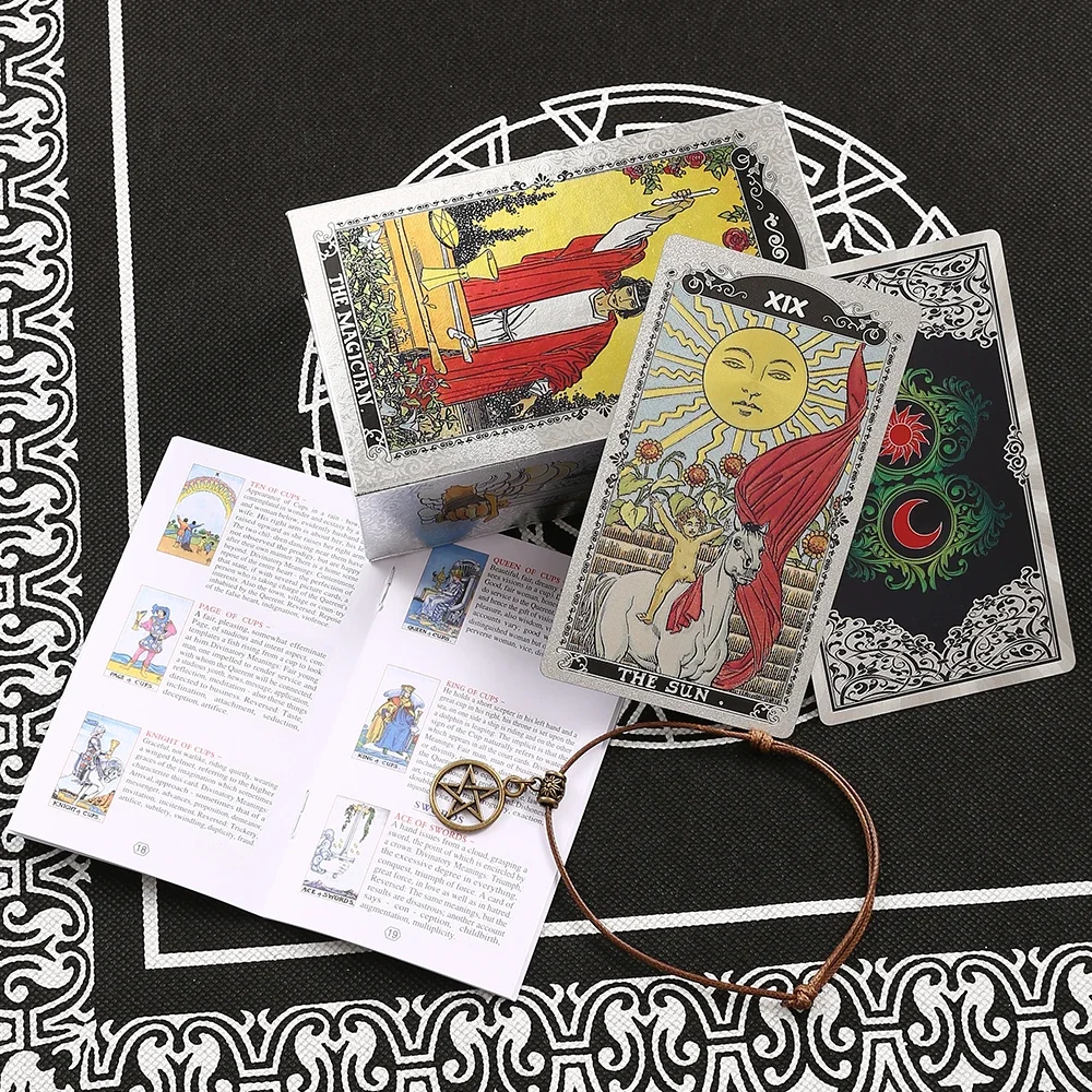 Cartas De Tarot De 7x12 Cm, Impermeables, Juego De Mesa Interactivo Para Niñas.
