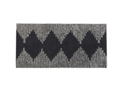 Alfombra de pelo corto BELIANI Bathinda de Algodón Negro 80x150