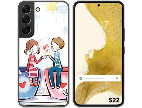 Carcasa Samsung Galaxy S22 5G TUMUNDOSMARTPHONE Dibujos Café Multicolor