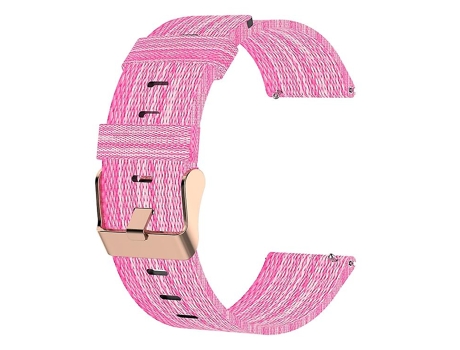 Correa para reloj Garmin Forerunner 645 de nailon rosa de 20mm VENISYMLIS