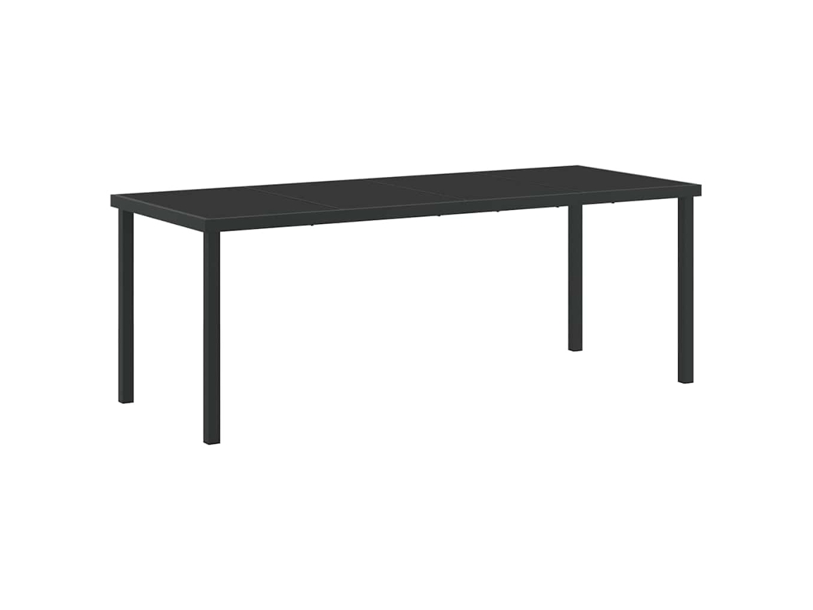 Maison Exclusive - Mesa De Jardim Preto 200 X 80 X 73 Cm Metal