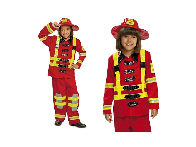Disfraz de Niña VIVING Bombero