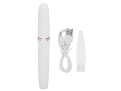 Aparador de sobrancelhas USB indolor para mulheres, barbeador facial elétrico e máquina de remoção de pelos, branco (2026), branco.