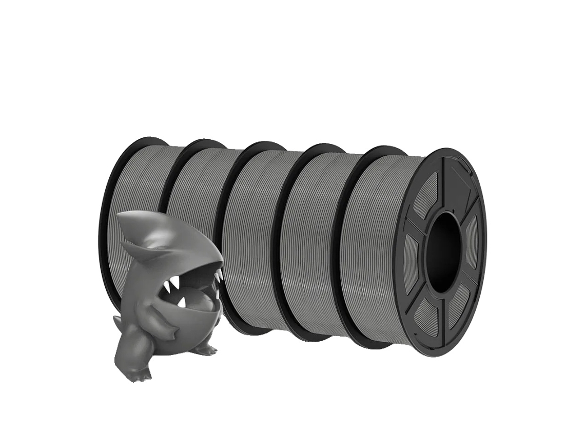 Filamento para impresora 3D, alta resistencia, fácil de imprimir, PLA gris Meta OEM
