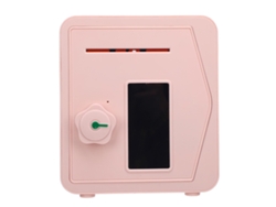 Cofrinho Eletrônico Com Tela Tática Lcd E Senha Para Crianças Meninas Garotos Rosa Grande